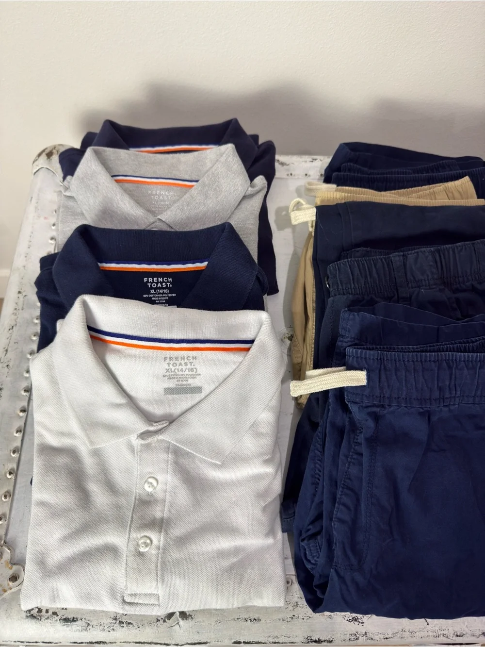Boy’s School Uniform Bundle Size 14/16 XL French Toast/ Children’s Place Navy